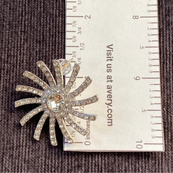 Starburst Rhinestone Earrings - Picture 5 of 11